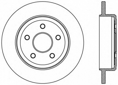 OPEN PARTS bdr244610 -  Тормозной диск